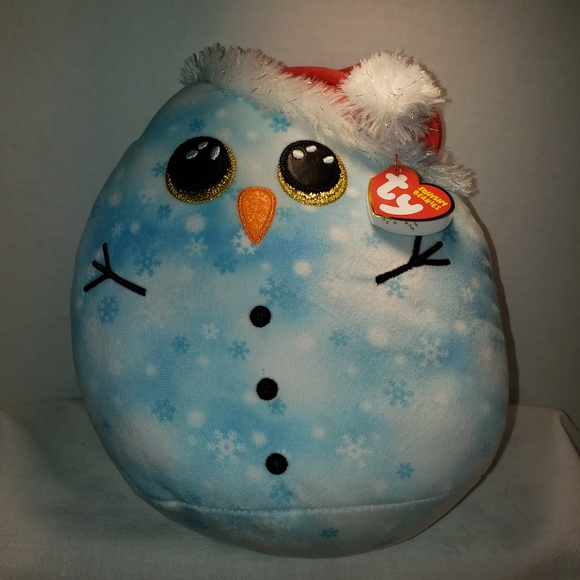 Super Cute Ty Squishy Beanies Collection "Fleck" the Snowman - Picture 2 of 11